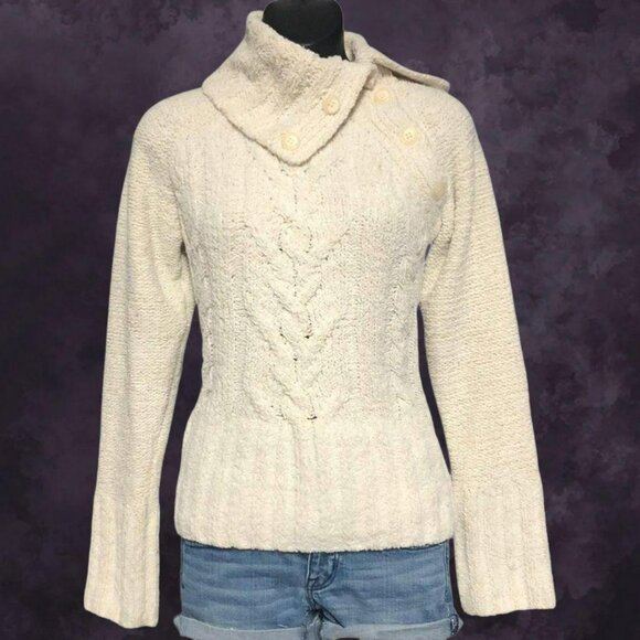 Ricki's Cream Plush Knit Sweater - Picture 1 of 6